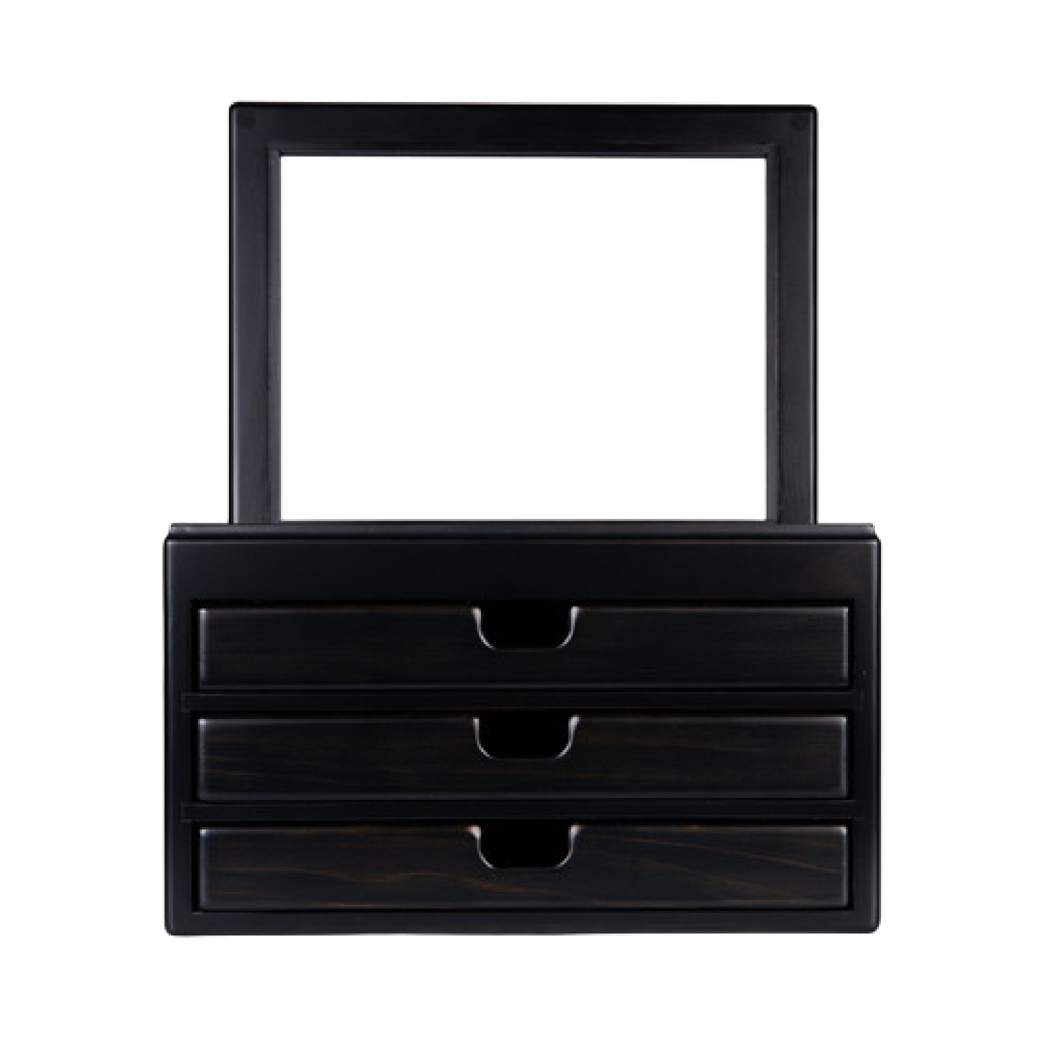 Wooden 40 Fountain Pen Box Black