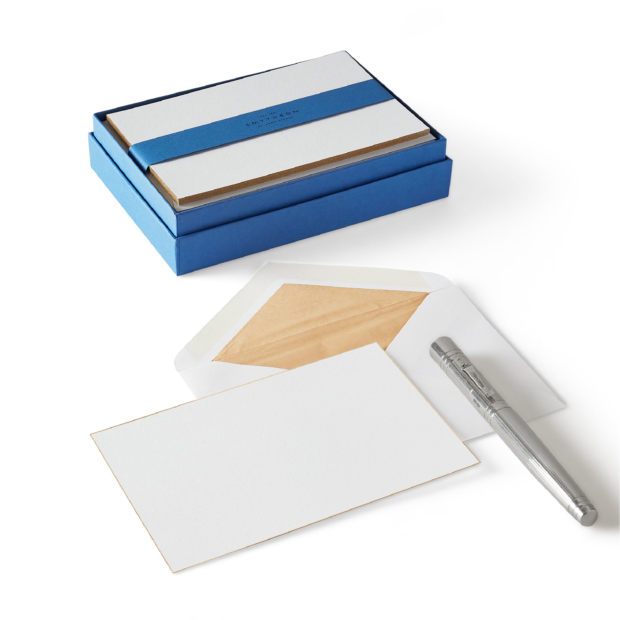 Bordered Correspondence Cards Gold