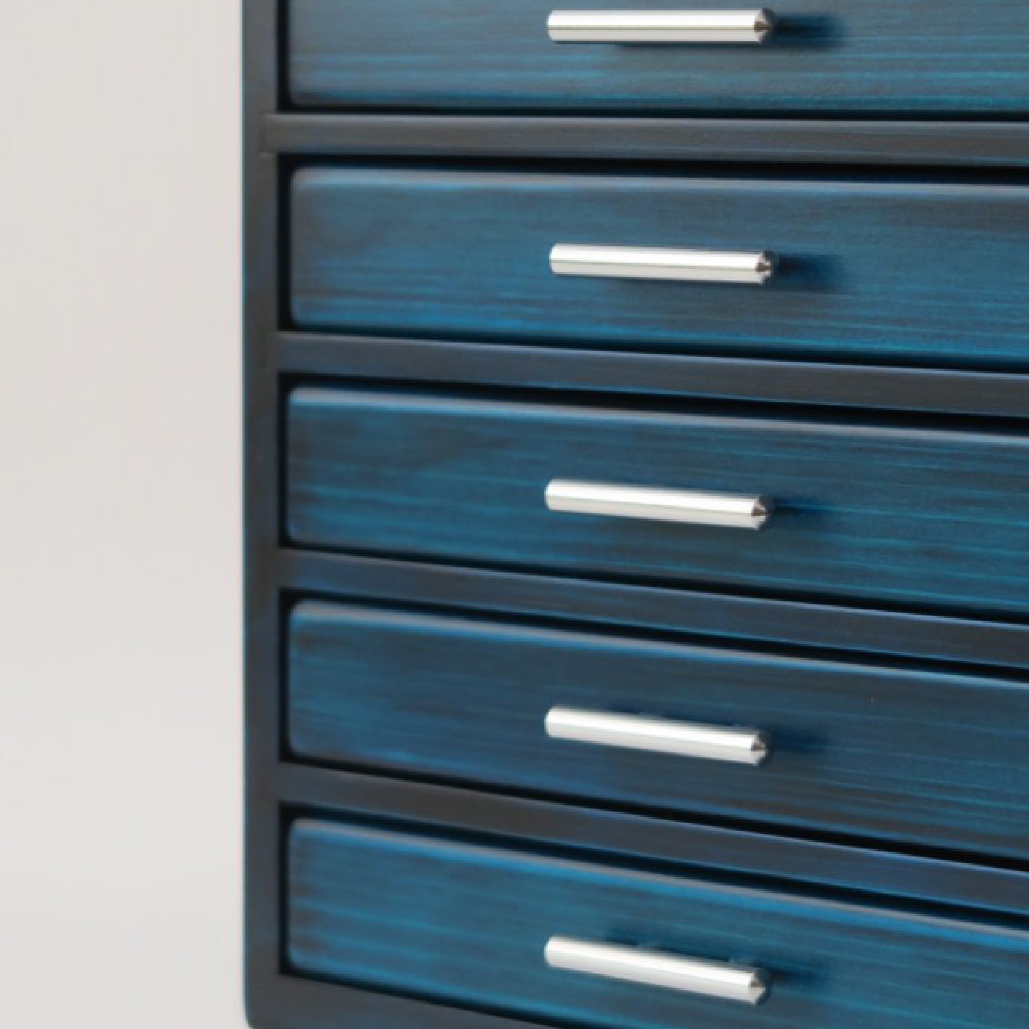 Wooden 100 Fountain Pen Box Blue