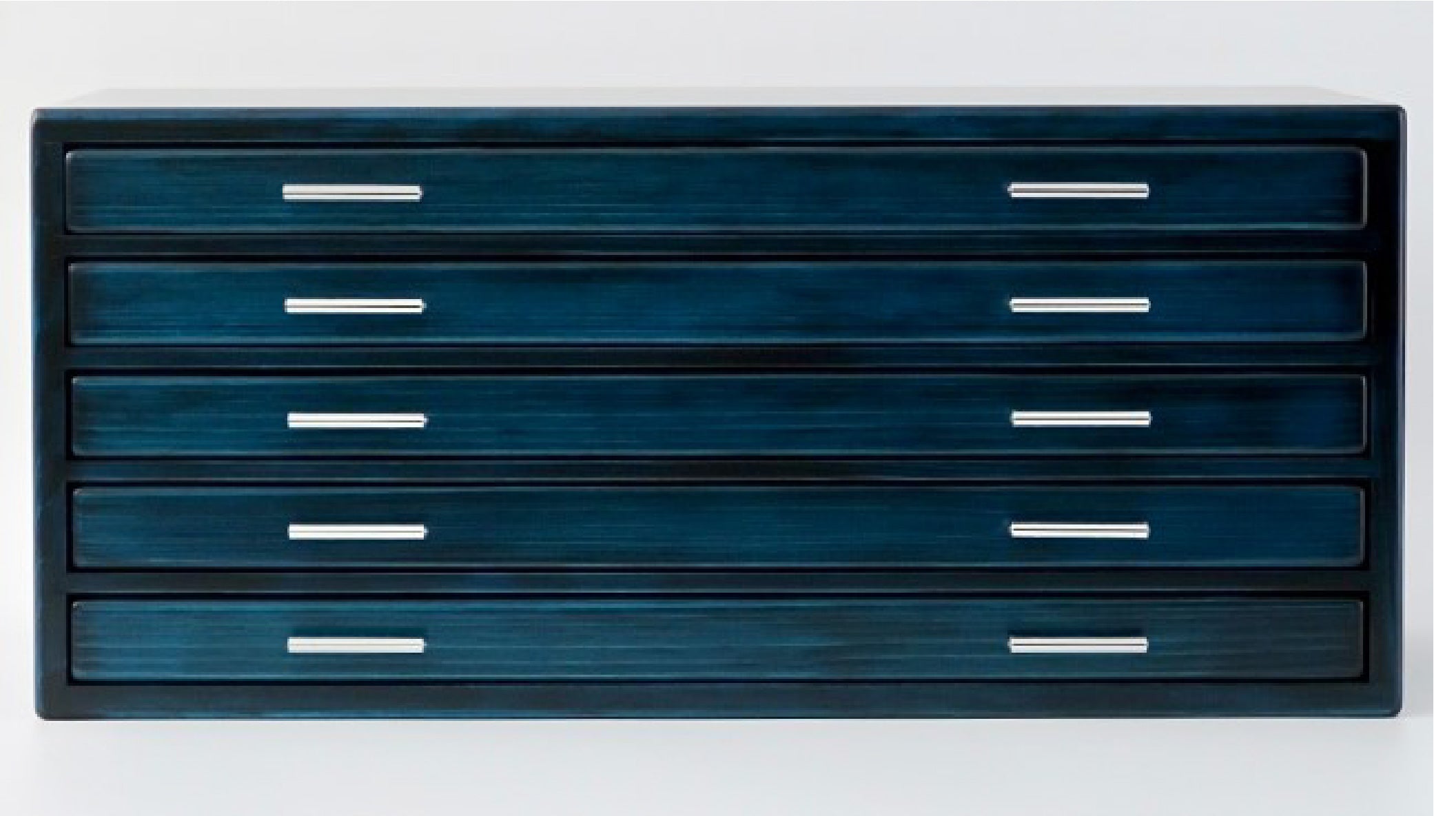 Wooden 100 Fountain Pen Box Blue