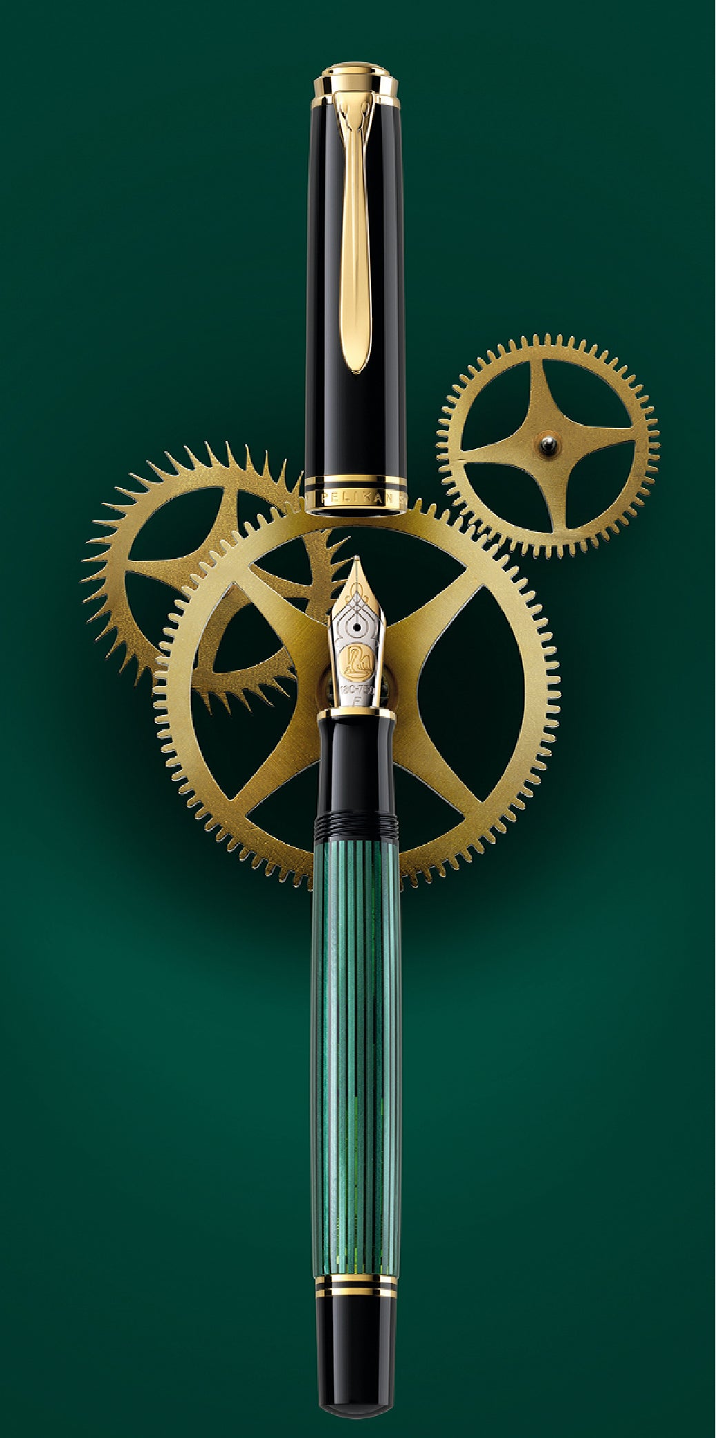 Souverän M800 Black-Green Fountain Pen