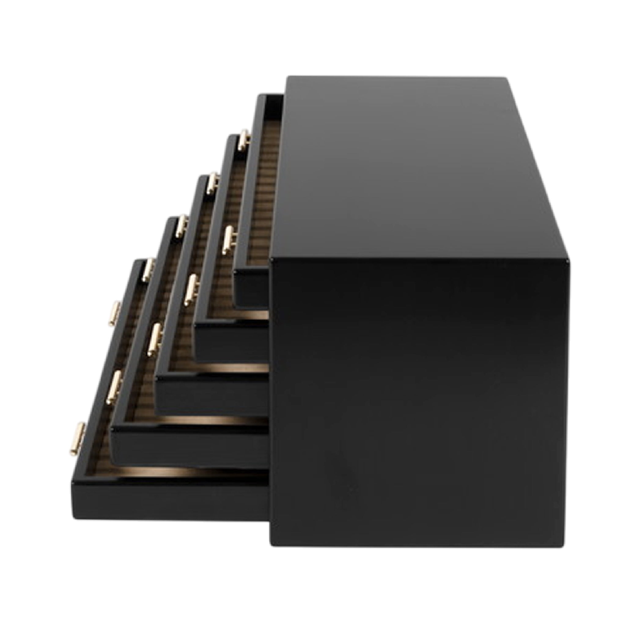 Wooden 100 Fountain Pen Box Black