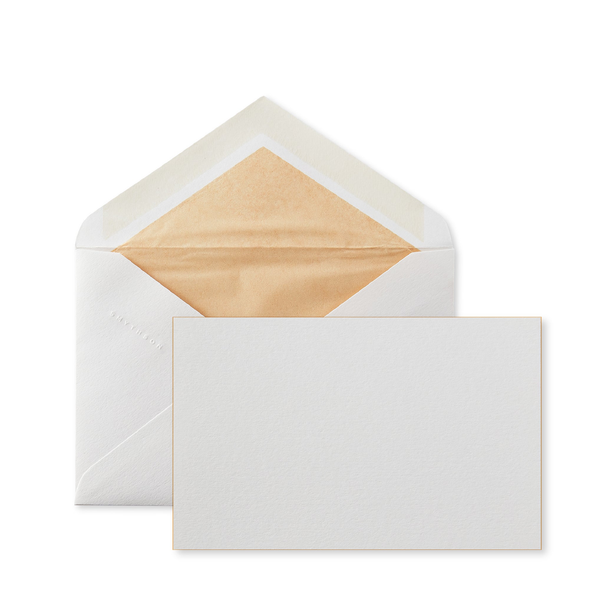 Bordered Correspondence Cards Gold