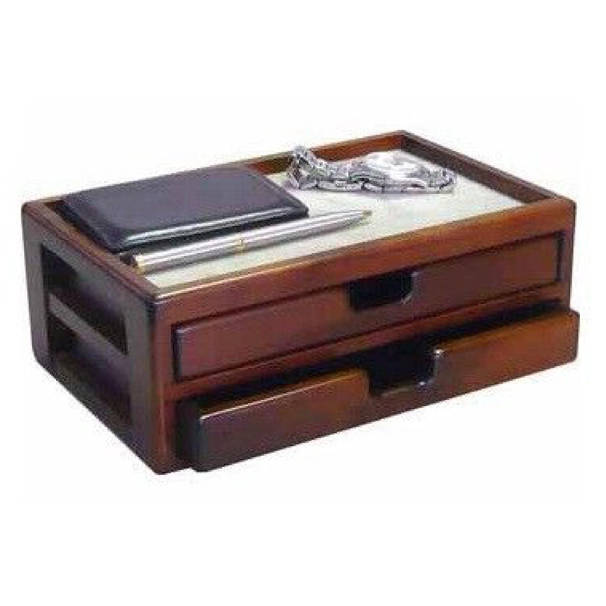 Wooden Fountain Pen Case Brown