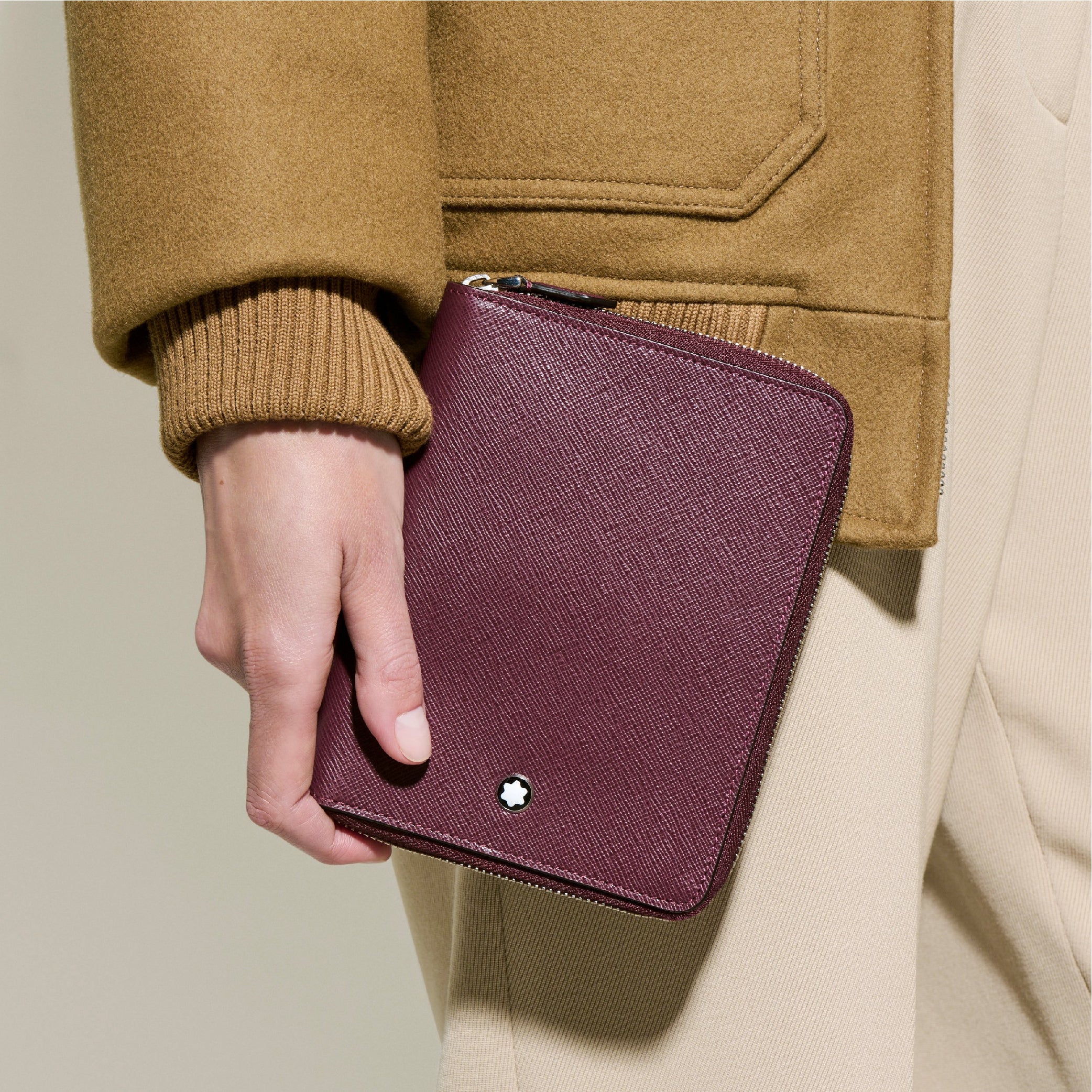 Sartorial 5 Pen Pouch Zip Cassis