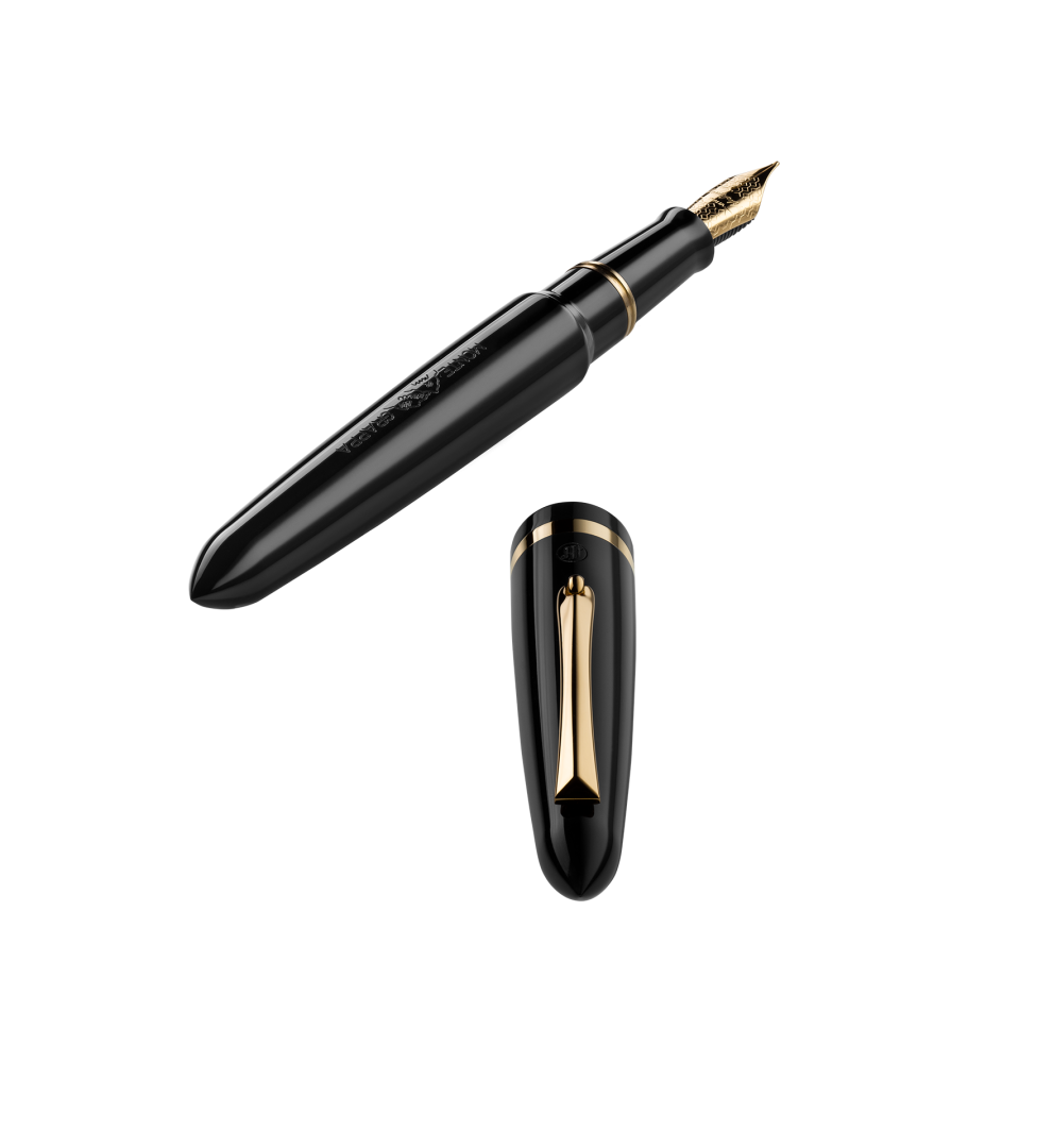 MONTEGRAPPA Venetia Black Fountain Pen