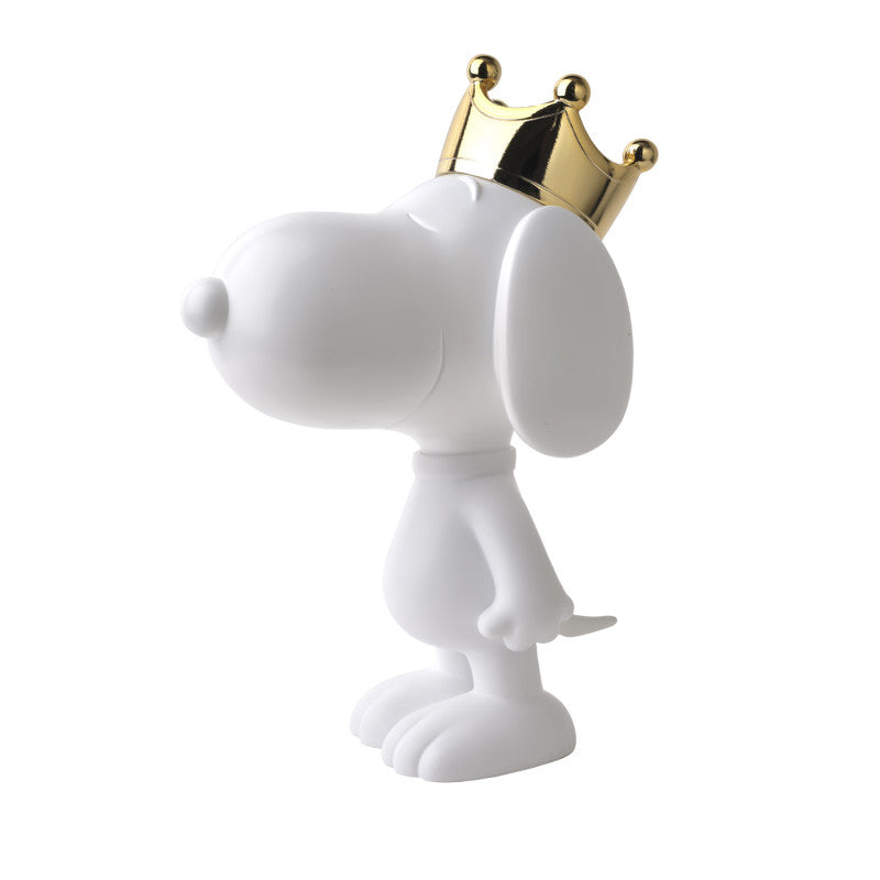 LEBLON DELIENNE Snoopy Crown Matt White & Gold Chrome - 31CM