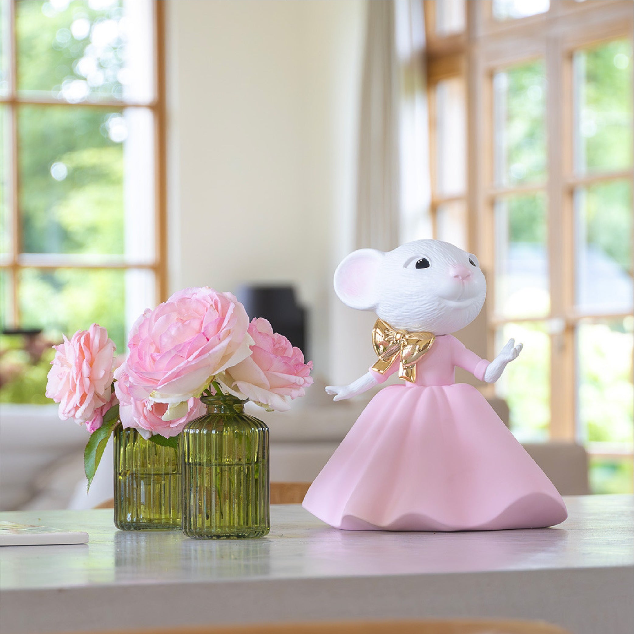 Claris The Mouse x Megan Hess, Pink & Gold Limited Edition - 22 CM