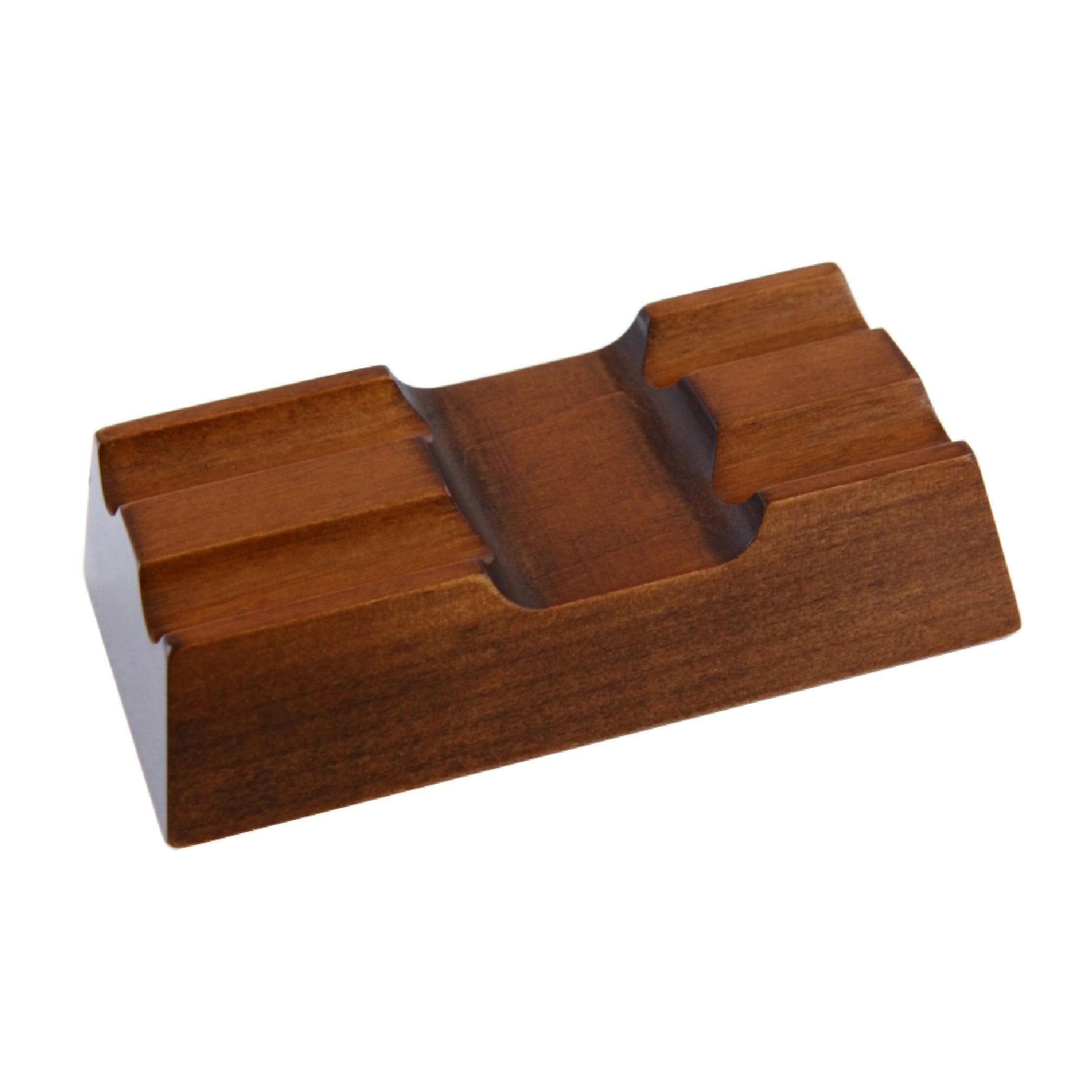 Wooden 2 Pen Rest Brown