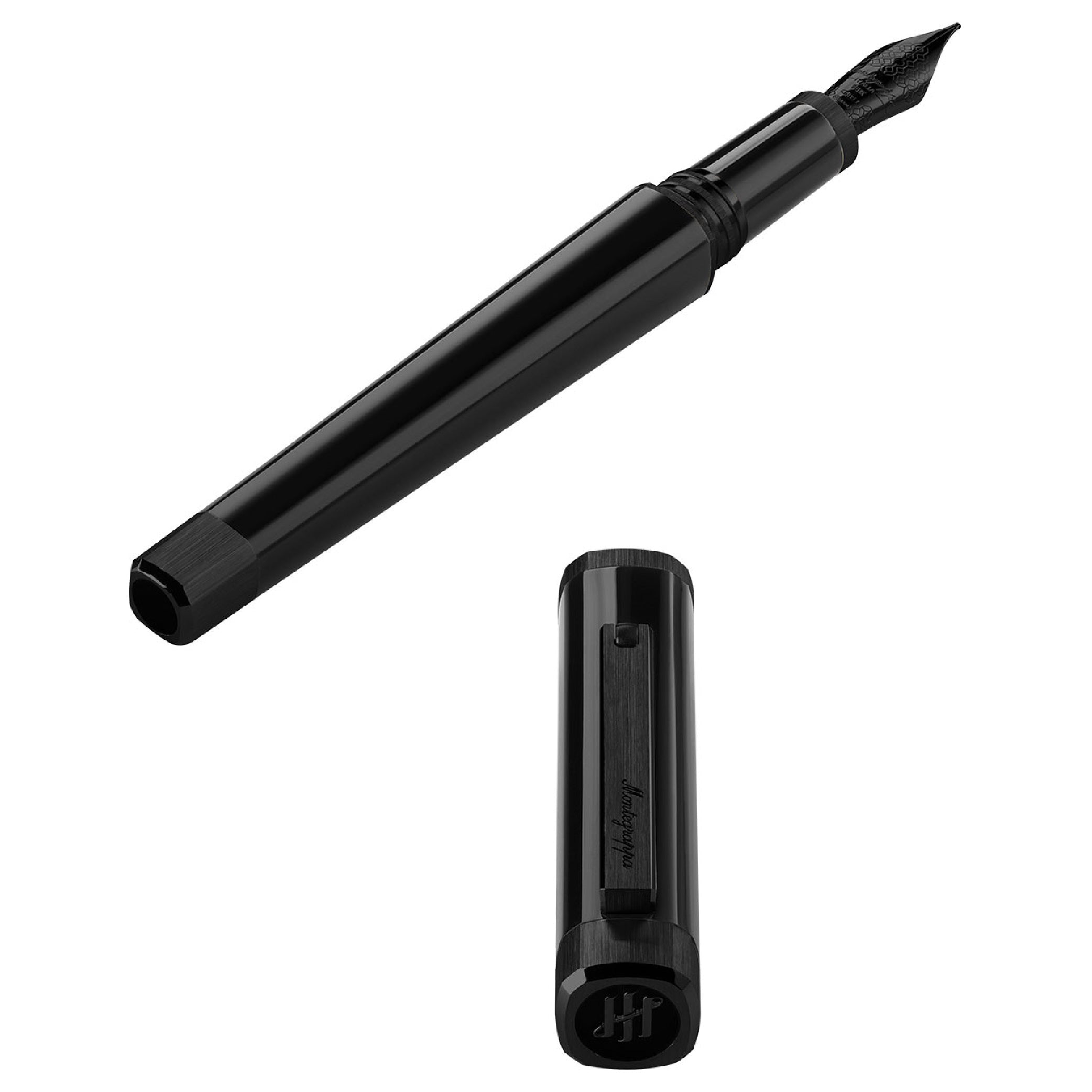 MONTEGRAPPA Quattro Ultra Black Fountain Pen