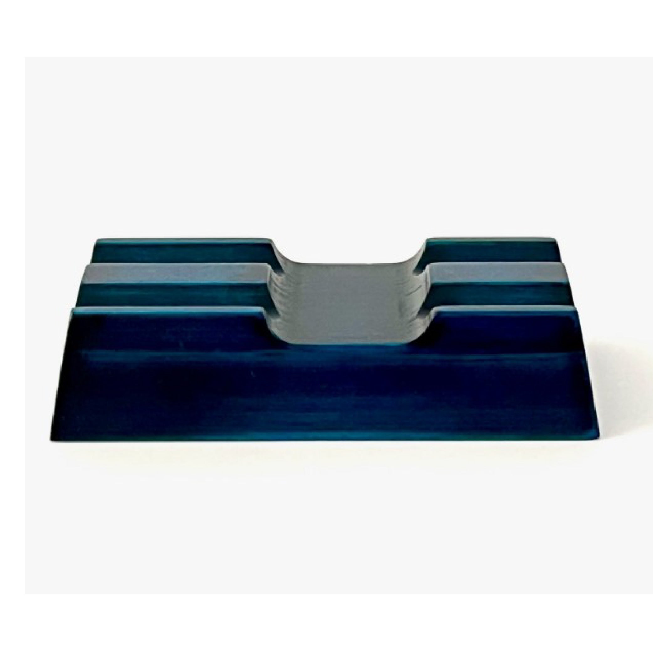 Wooden 2 Pen Rest Blue