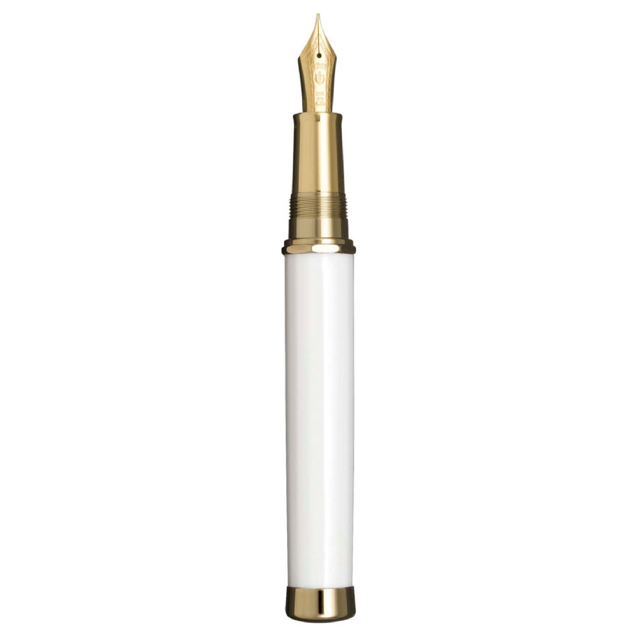 Arita Yaki 400 Years Anniversary 'White Porcelain' Gold Trim Fountain Pen