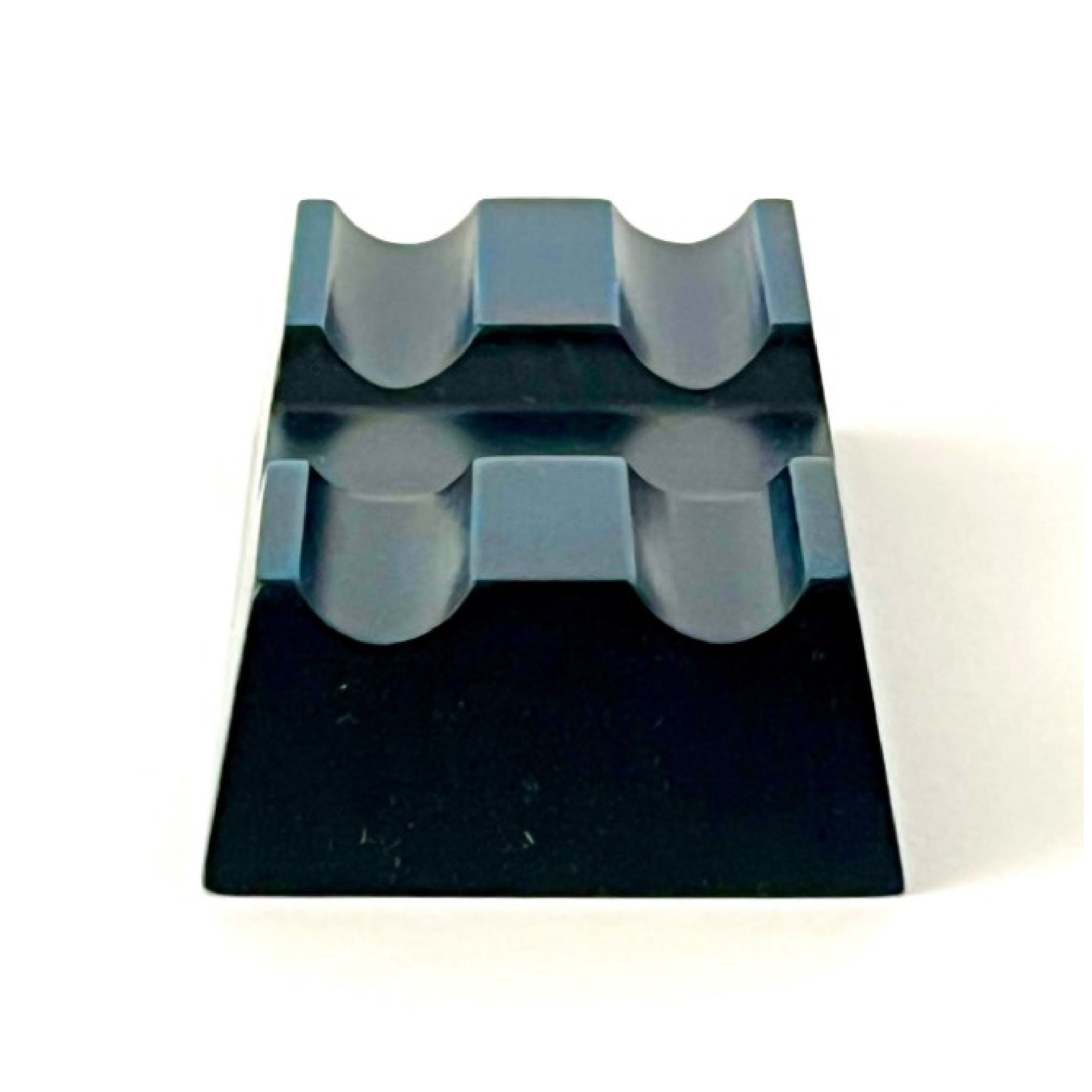 Wooden 2 Pen Rest Blue