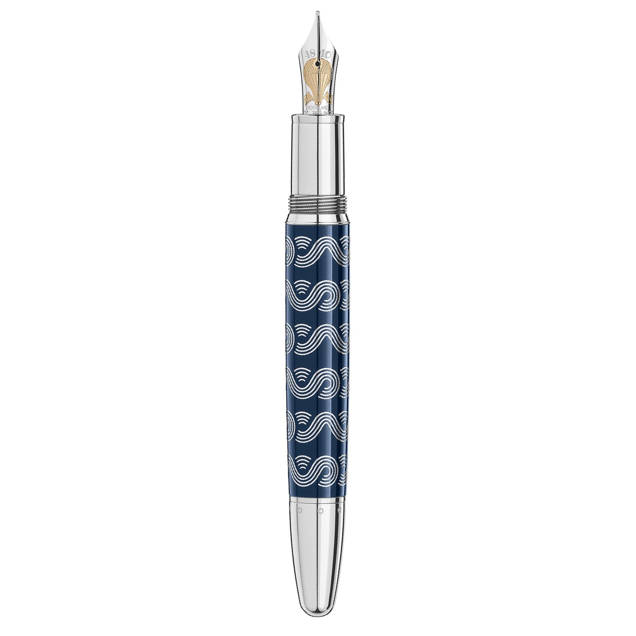Meisterstück Around the World in 80 Days Blue Solitaire LeGrand Fountain Pen