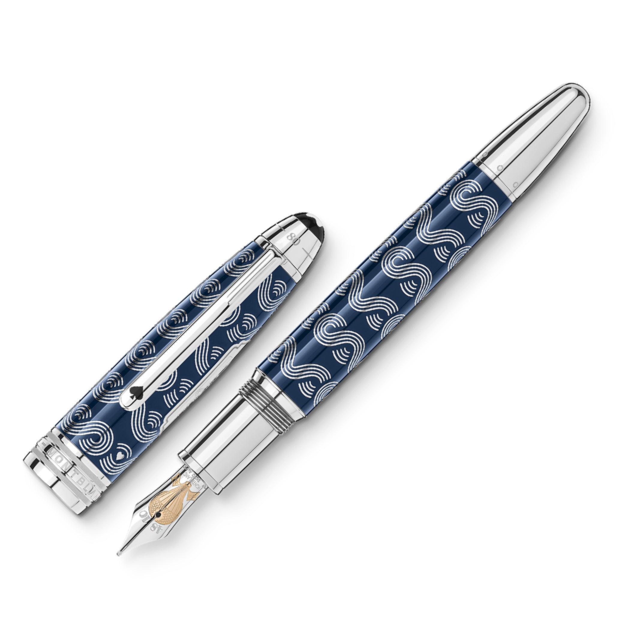Meisterstück Around the World in 80 Days Blue Solitaire LeGrand Fountain Pen