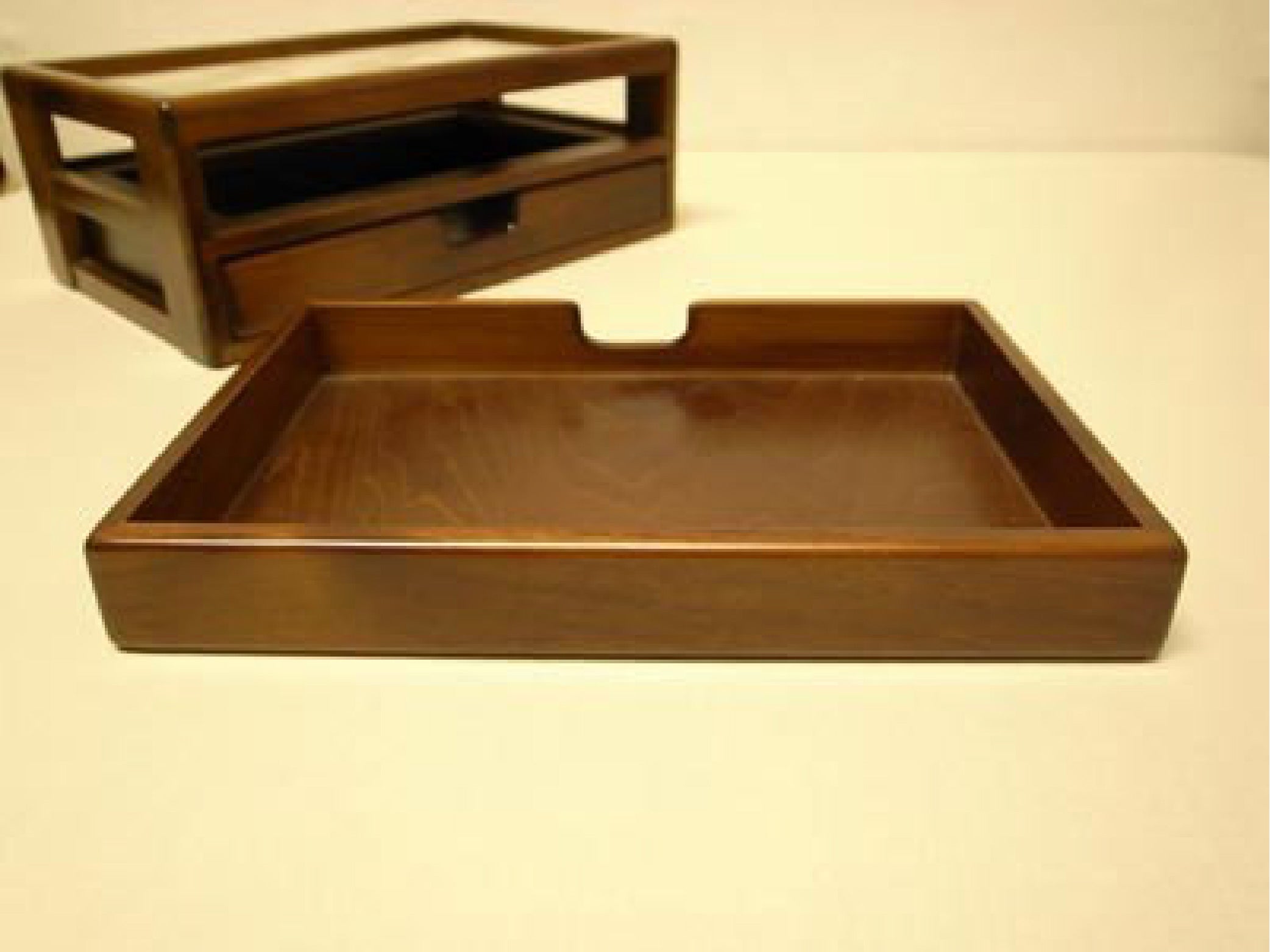 Wooden Fountain Pen Case Brown