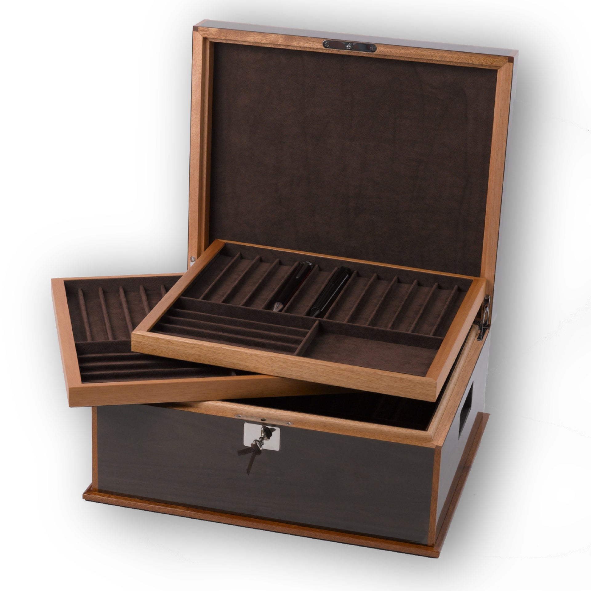 NALDI-ITALY Luxury Pen Box for 79 Pens Crazy Horses