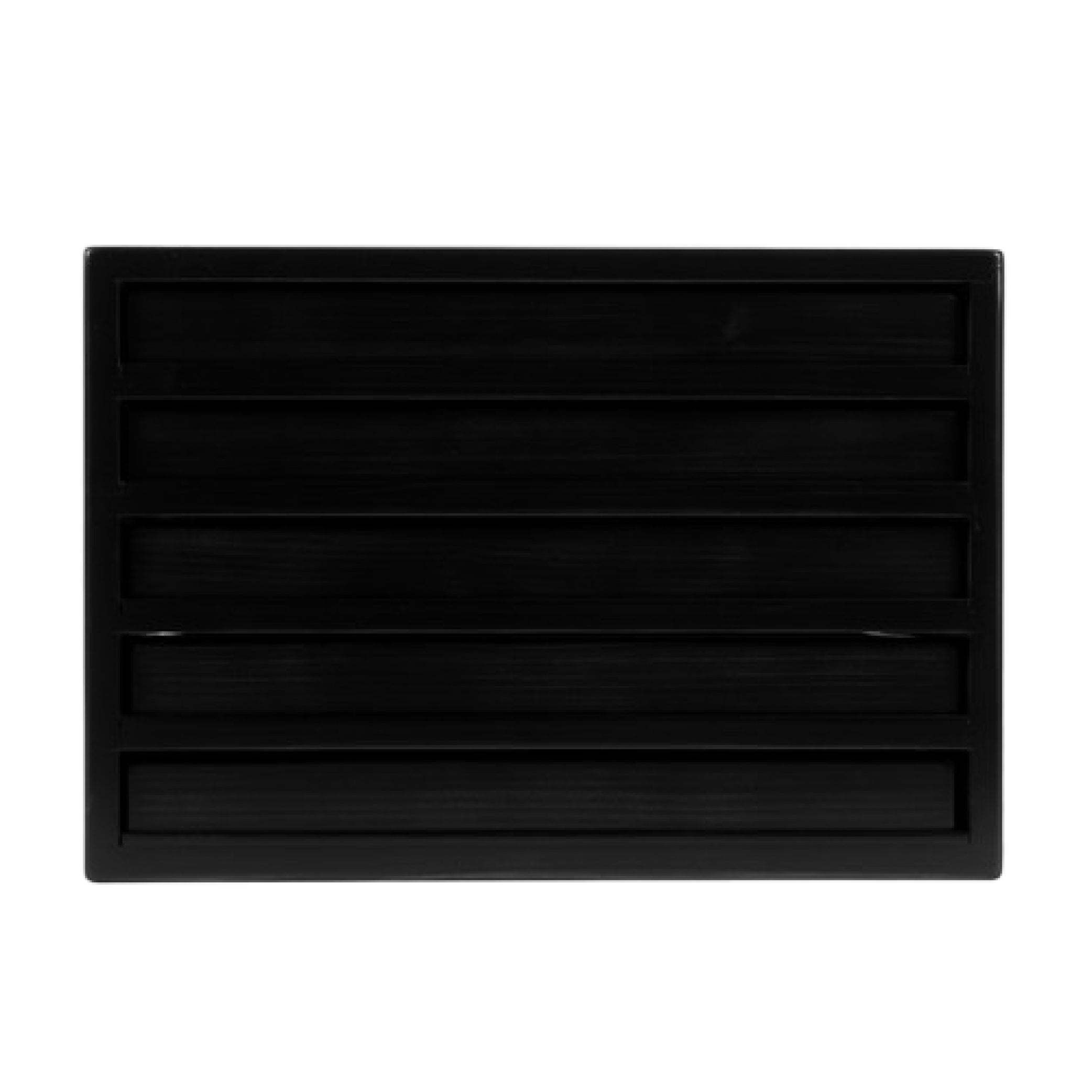 Wooden 60 Fountain Pen Lidless Box Black