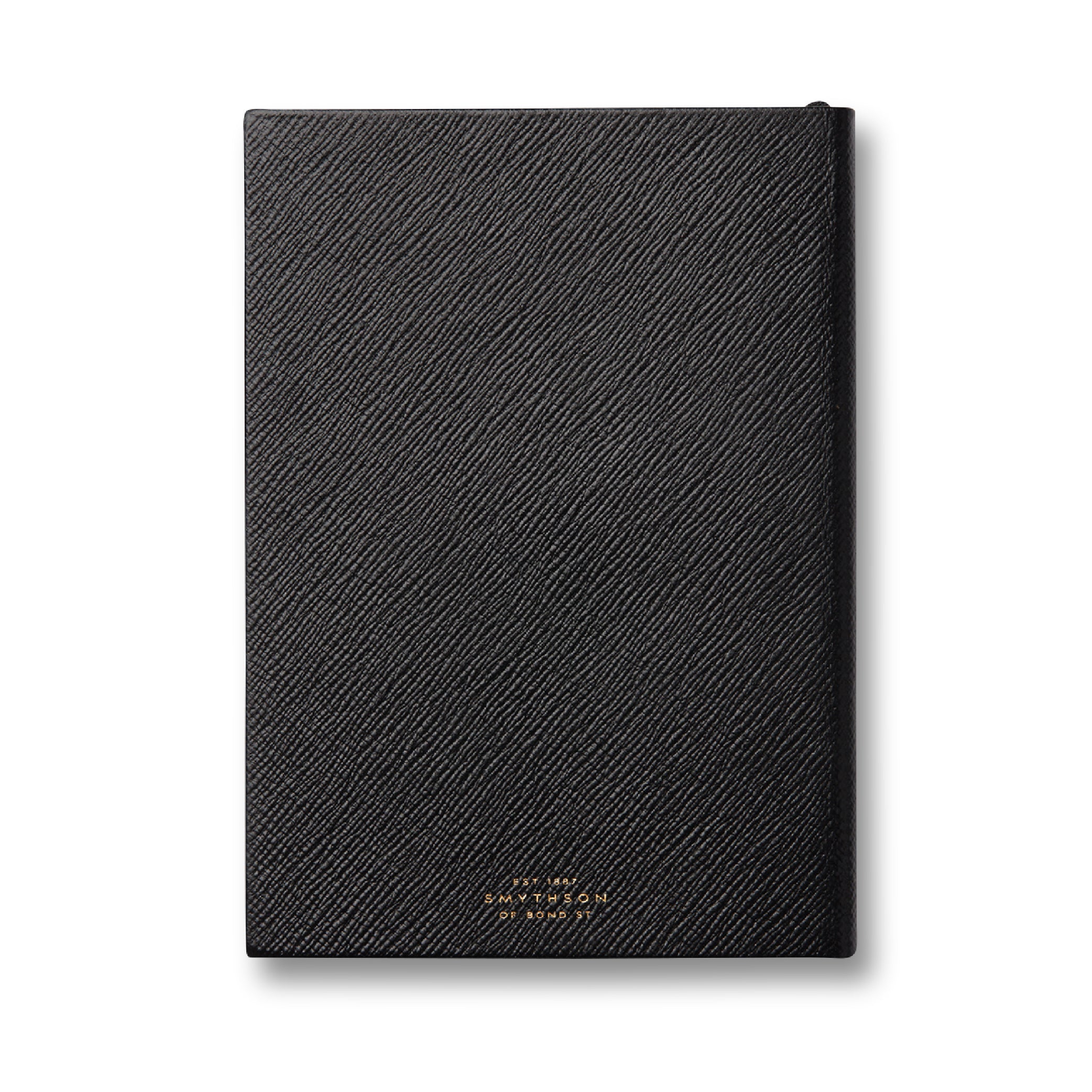 Plain Paged Soho Notebook in Black Panama