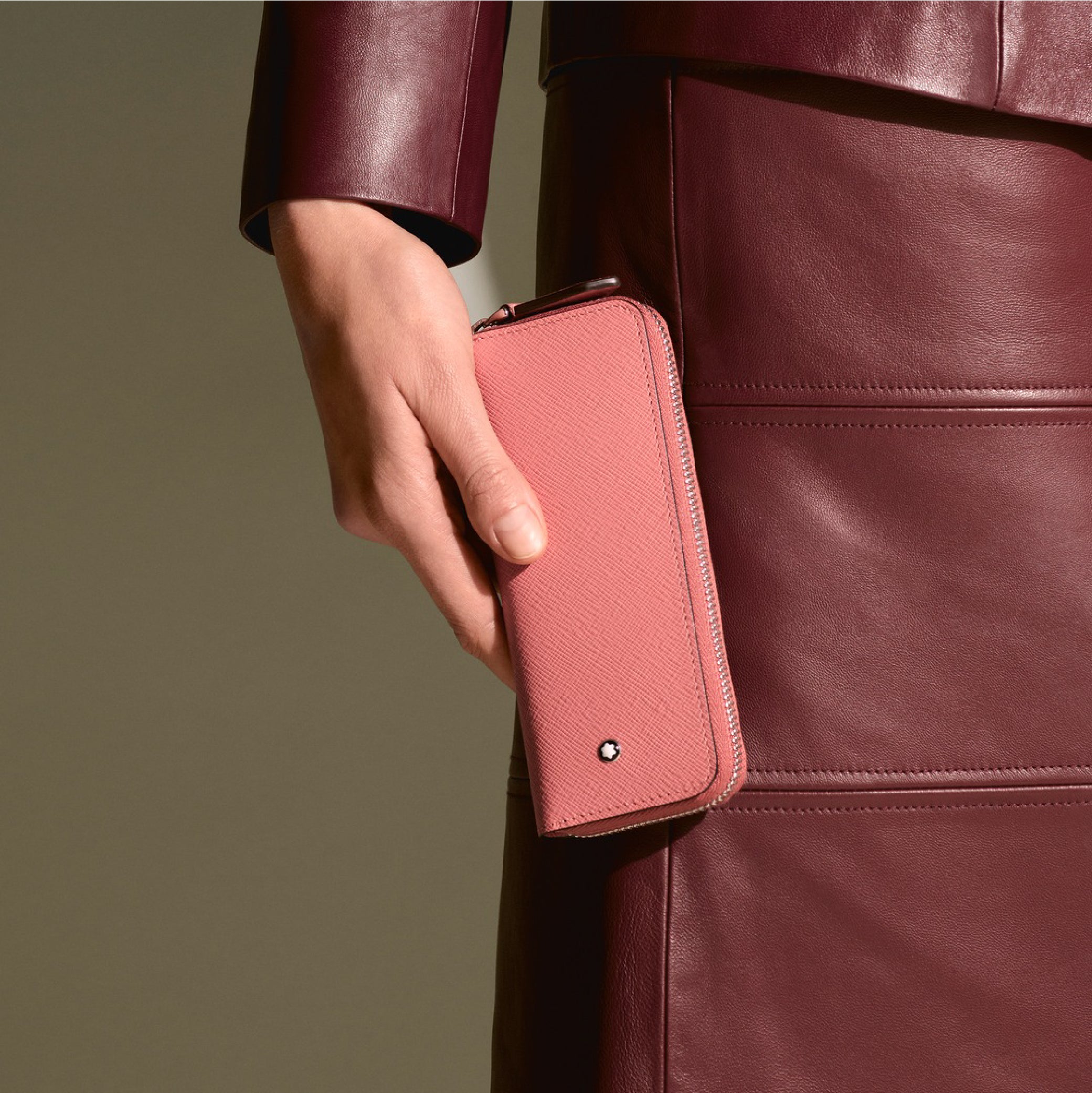 Sartorial 2 Pen Pouch Zip Blush