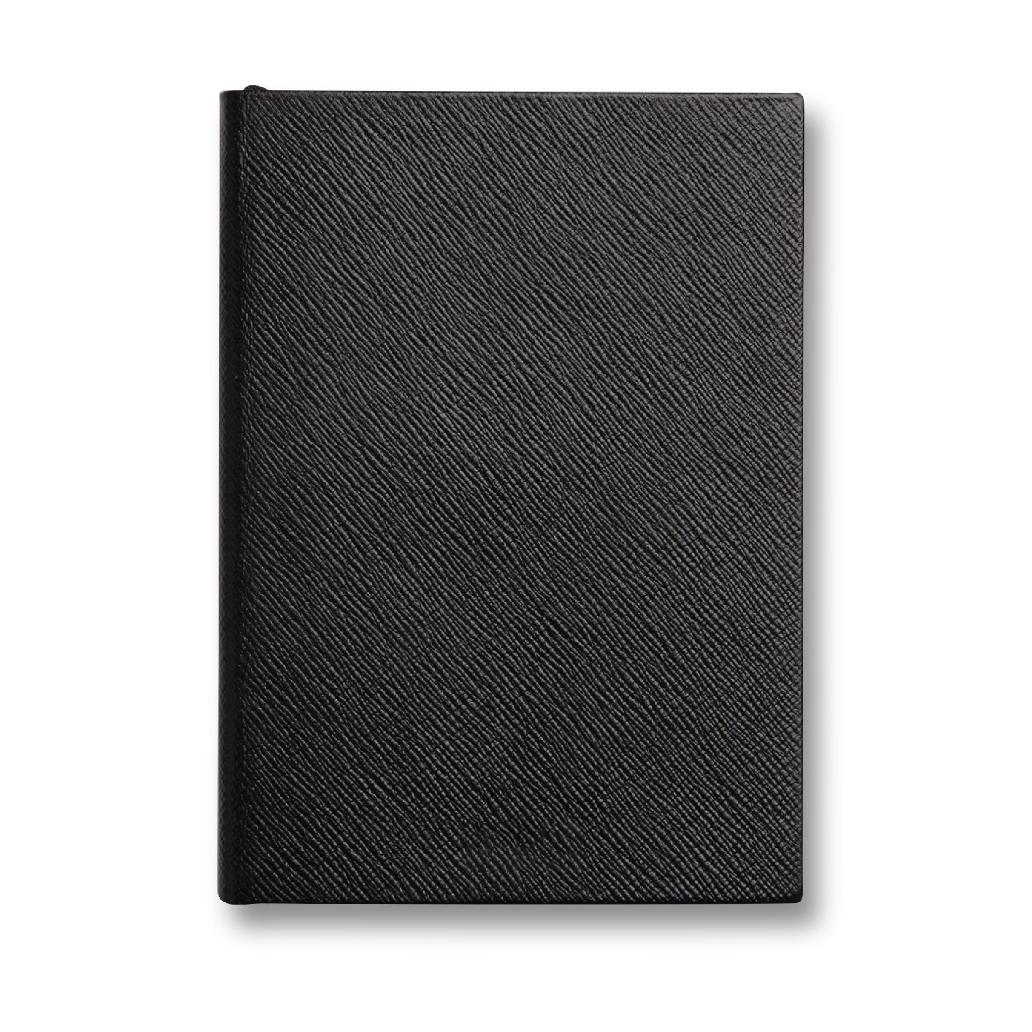 Plain Paged Soho Notebook in Black Panama