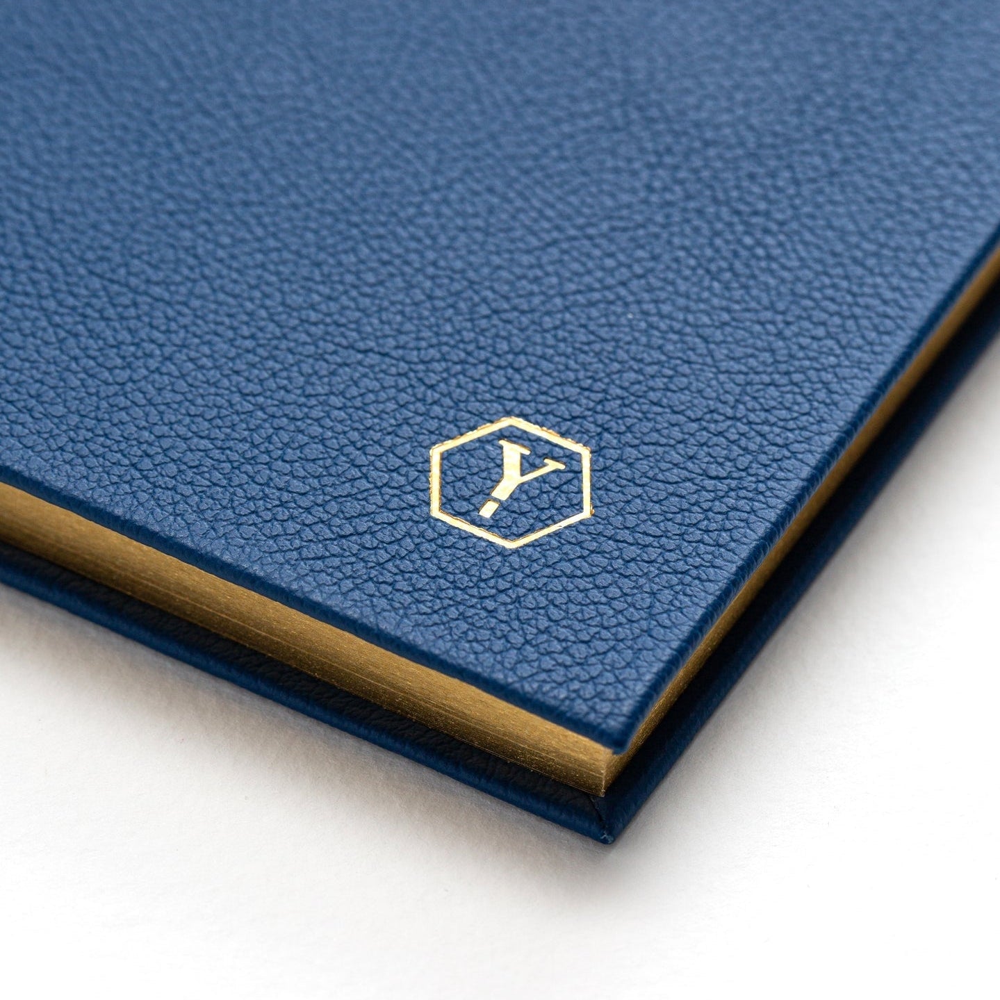 Sampson A5 Luxury Leather Navy Blue Notebook