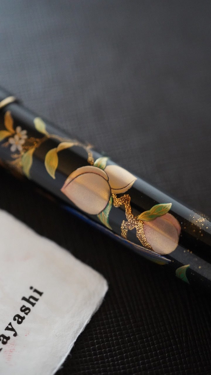 Yukari Royale Parrot with Peaches Fountain Pen