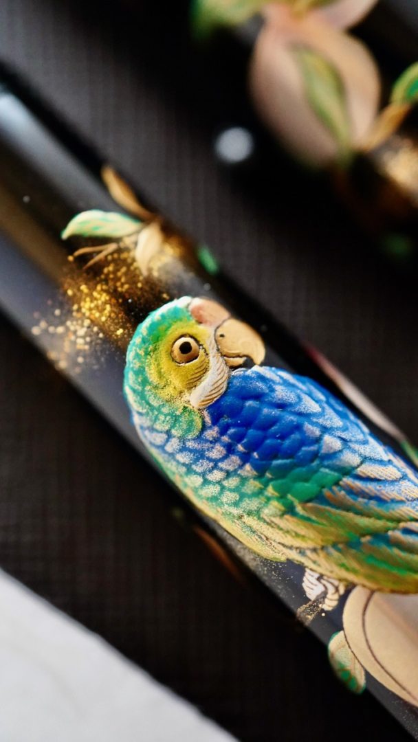 Yukari Royale Parrot with Peaches Fountain Pen