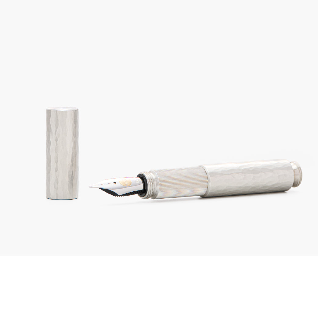 Pocketmaster Hammered Solid 935 Silver Special Edition Fountain Pen