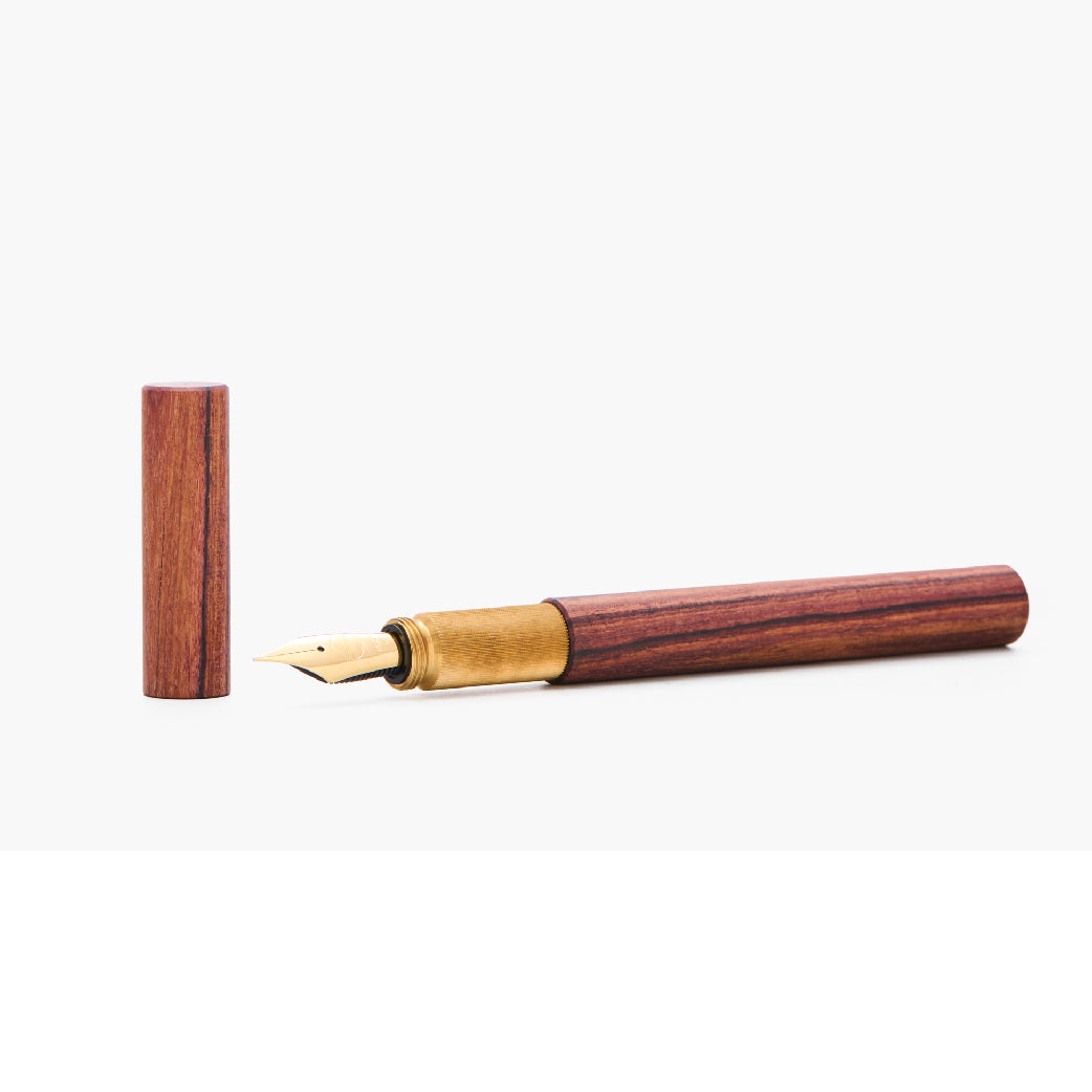Shortcap Kingswood & Brass Fountain Pen