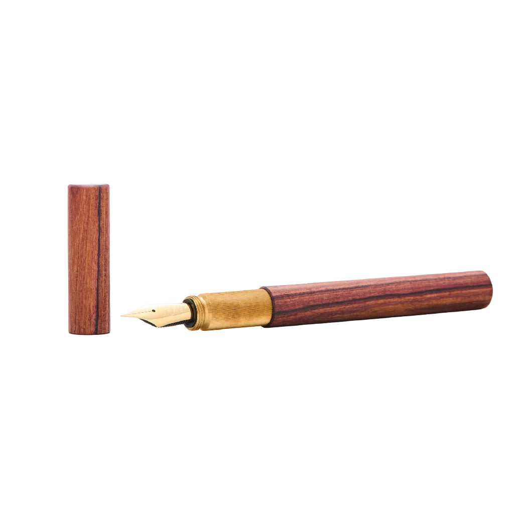 Shortcap Kingswood & Brass Fountain Pen