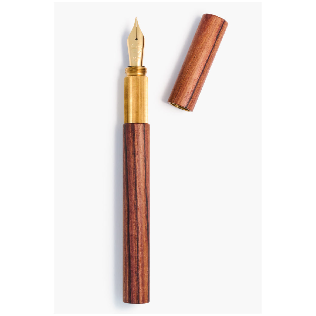 Shortcap Kingswood & Brass Fountain Pen