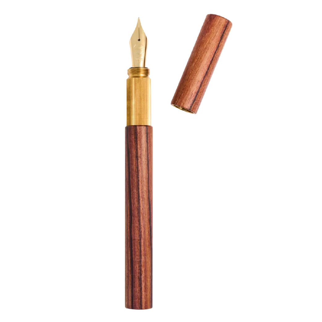 Shortcap Kingswood & Brass Fountain Pen