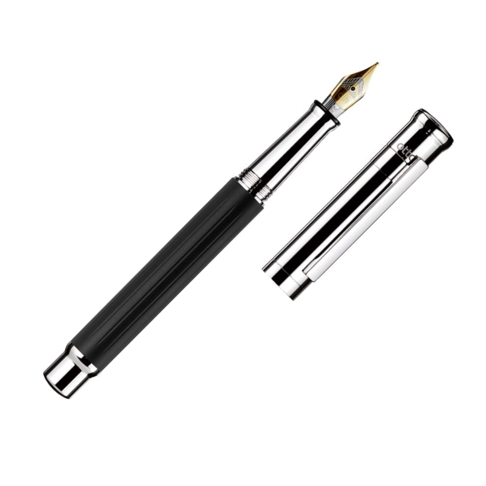 design04 Pinstripe Black Matt Fountain Pen
