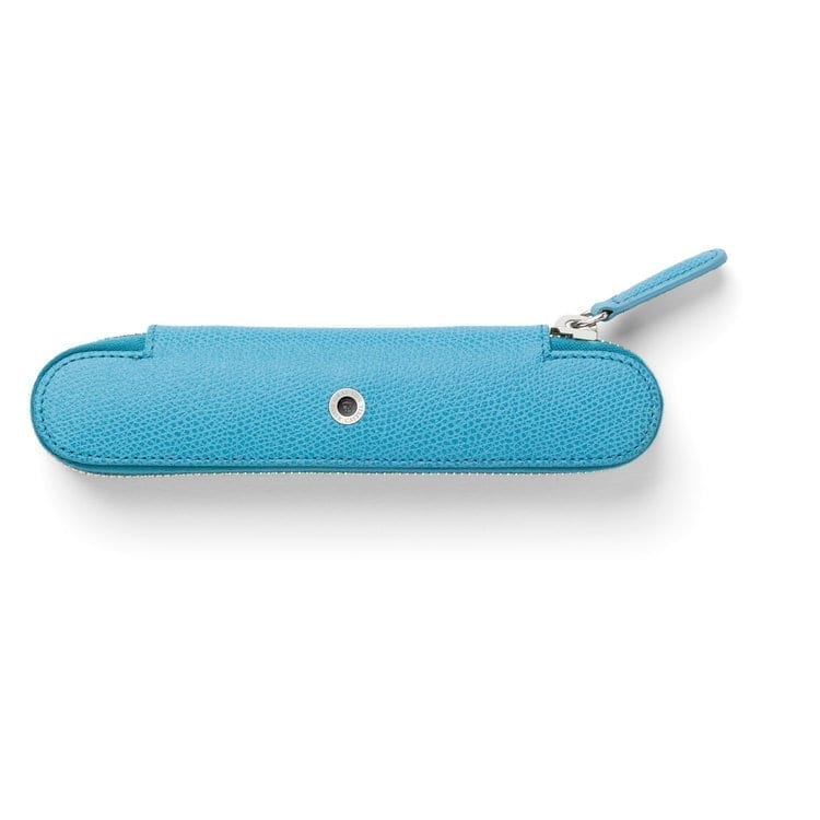 Epsom 1 Pen Case with Zipper Gulf Blue