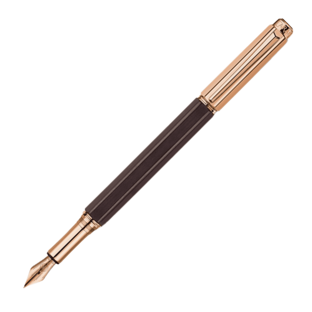 Varius Ebony Rose Gold Plated Fountain Pen