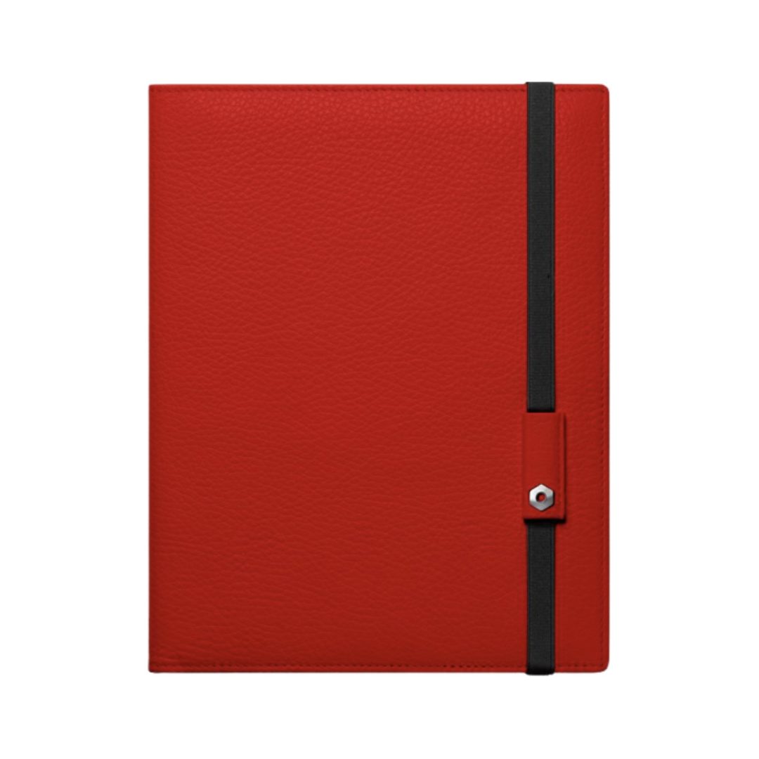 Léman Red Leather Notebook A5