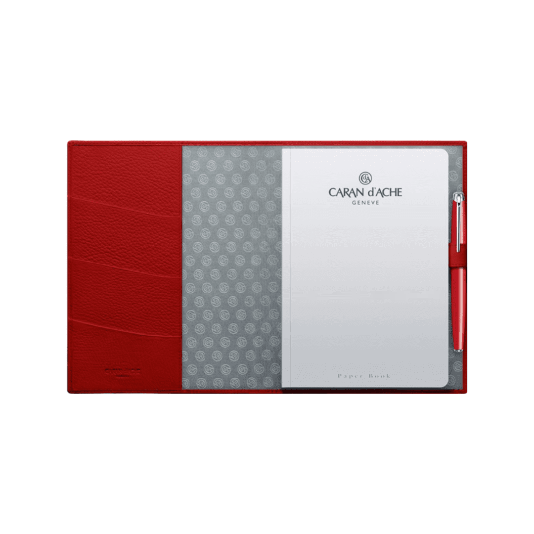 Léman Red Leather Notebook A5