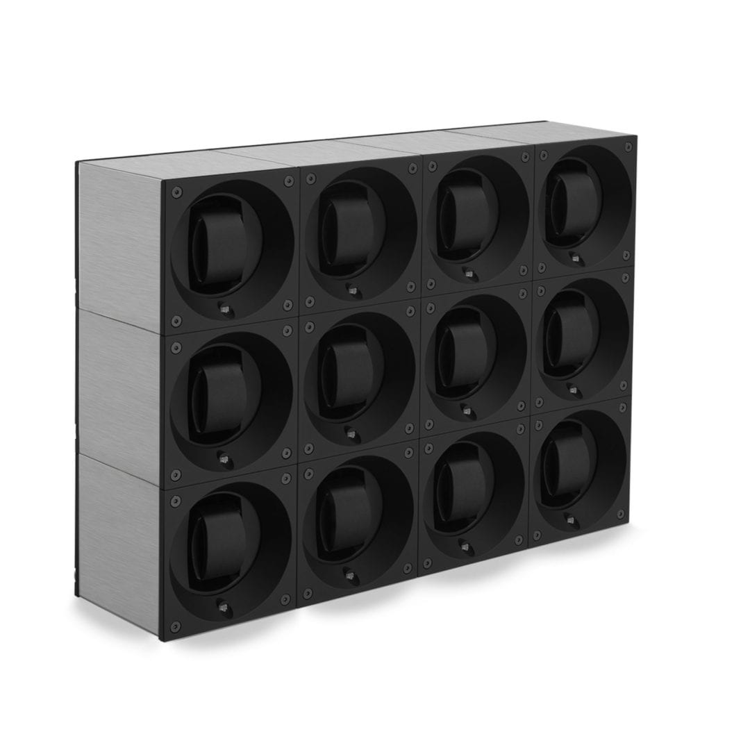 SWISS KUBIK Masterbox Dozen Brushed Aluminium