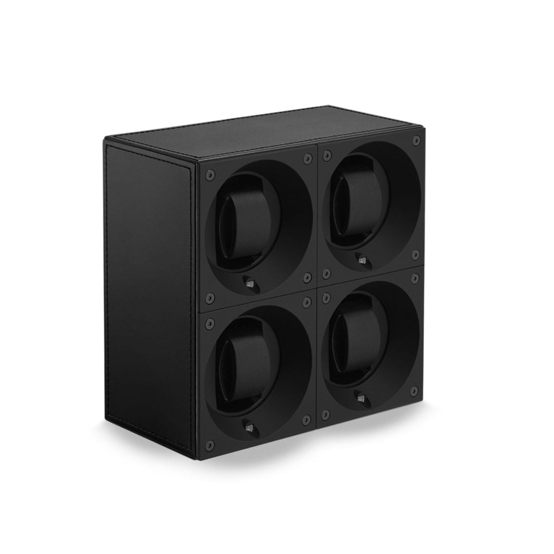 SWISS KUBIK Masterbox Quattro Black Leather