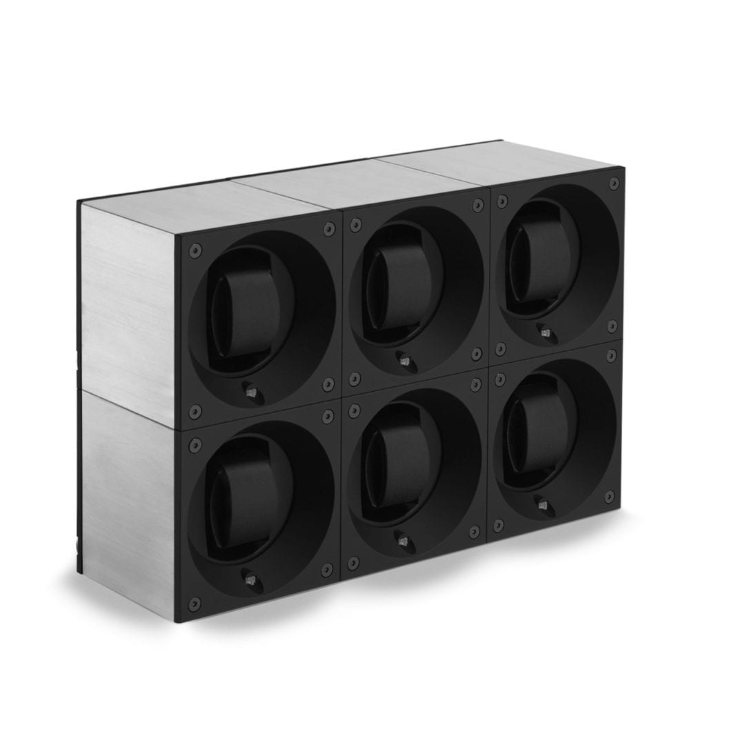 SWISS KUBIK Masterbox Sextuple Brushed Aluminium