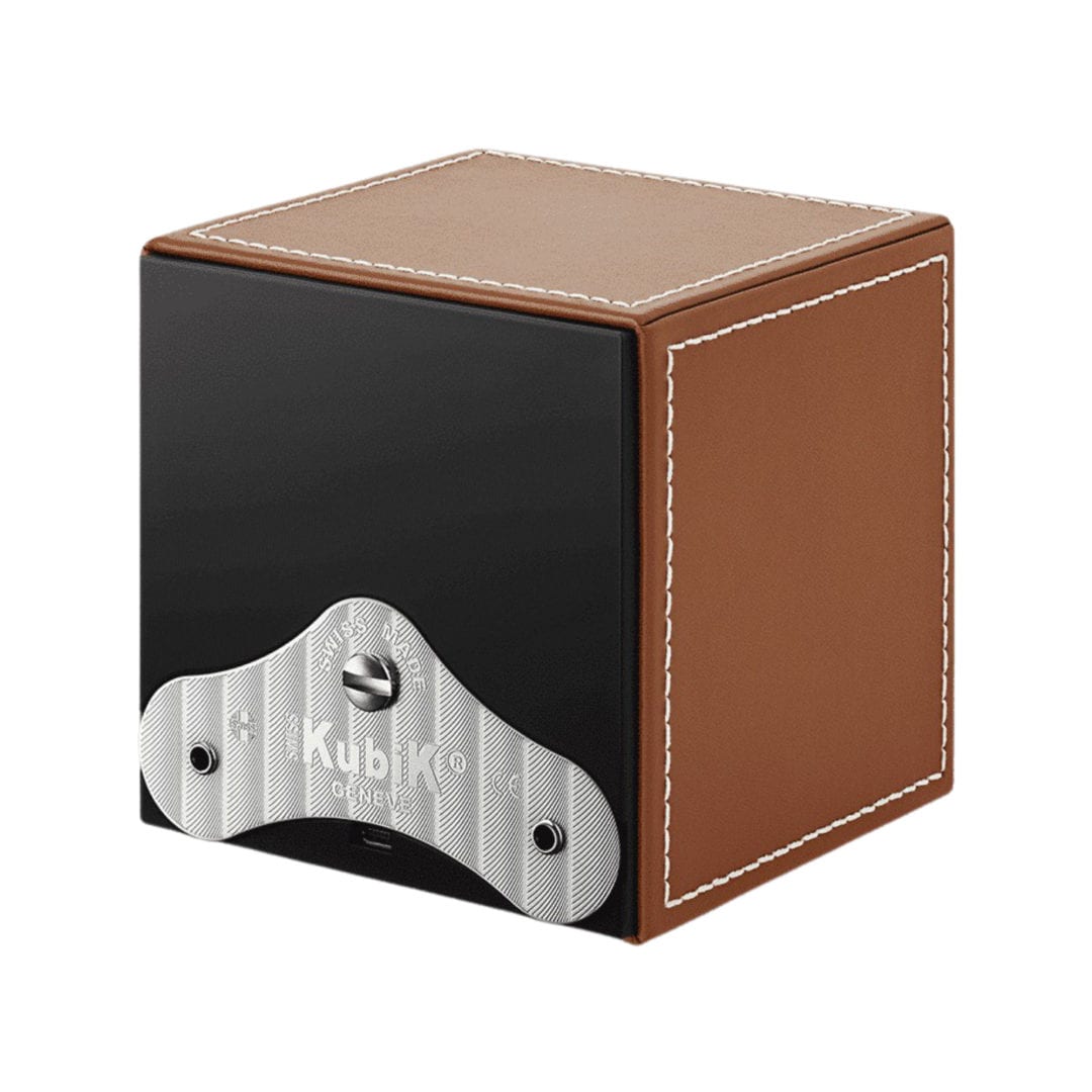 SWISS KUBIK Masterbox Honey Leather / White Stitches
