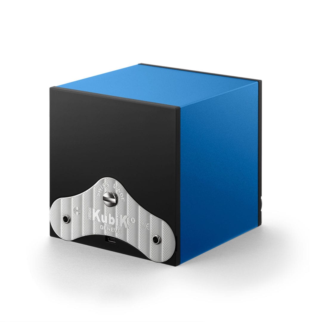 SWISS KUBIK Masterbox Aluminium Sapphire Blue Watch Winder