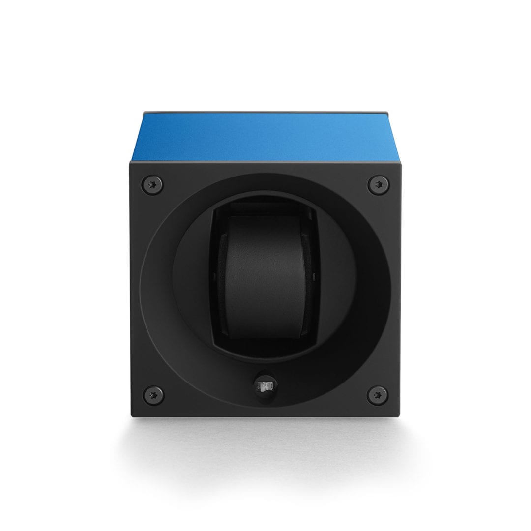 SWISS KUBIK Masterbox Aluminium Sapphire Blue Watch Winder