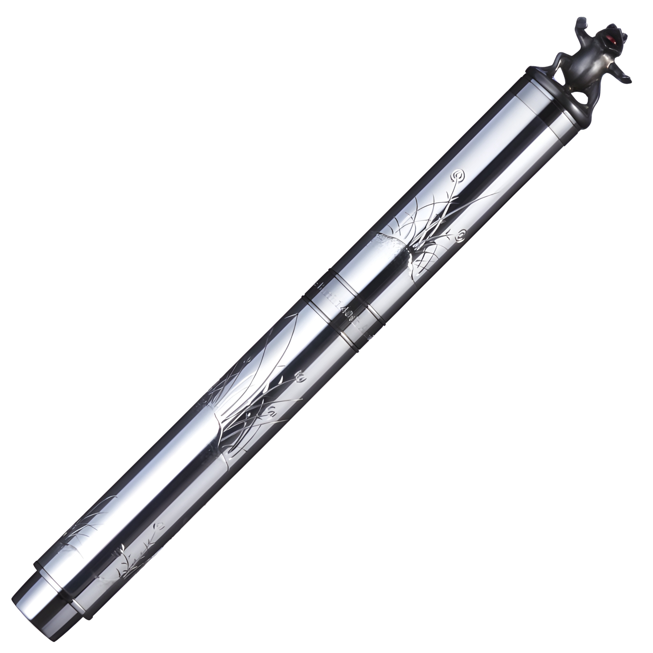 Sakata Kyugoro 140th Anniversary Commemorative Edo Metal Sculpture Fountain Pen "Choju-giga"
