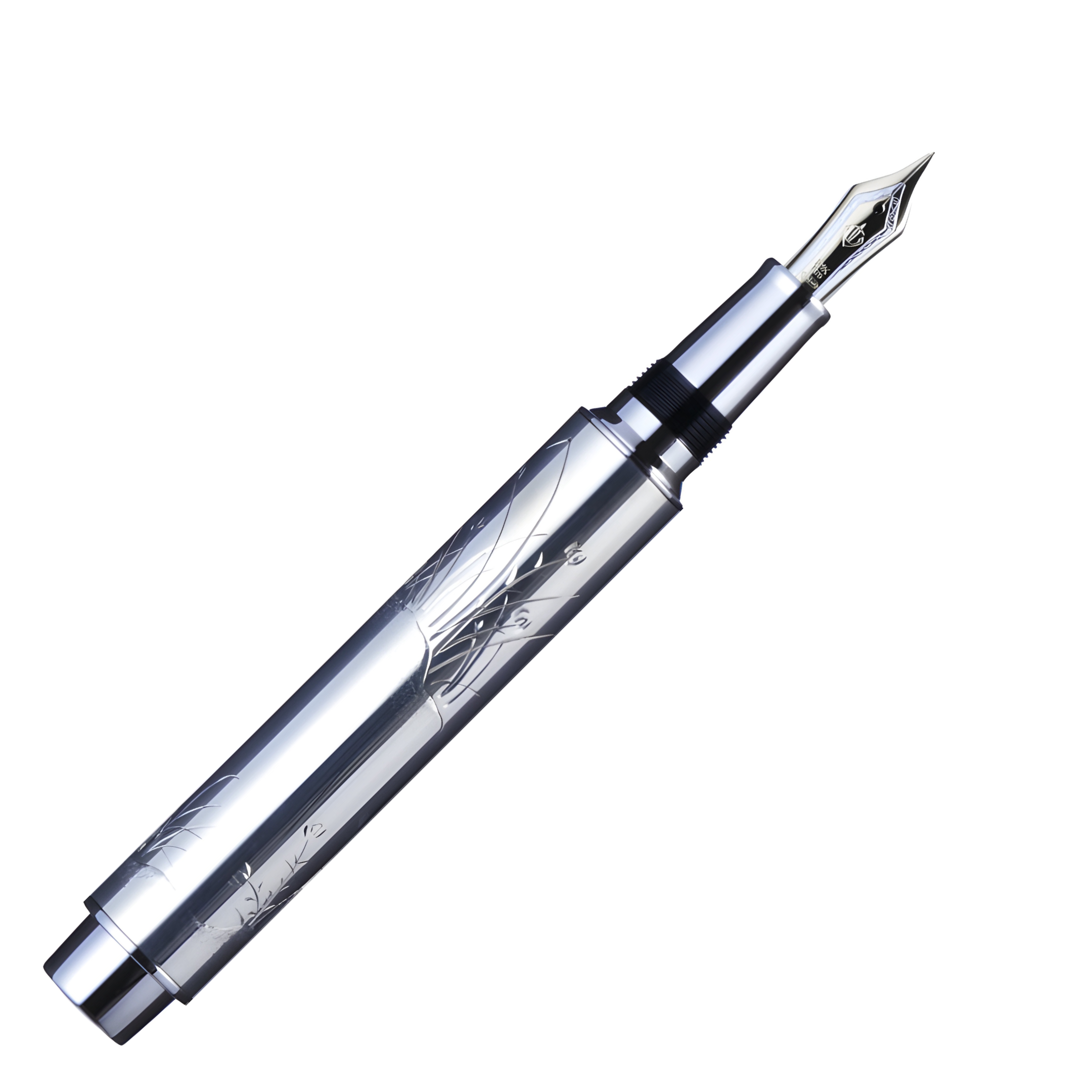 Sakata Kyugoro 140th Anniversary Commemorative Edo Metal Sculpture Fountain Pen "Choju-giga"