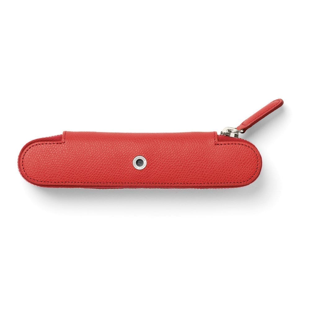 Epsom 1 Pen Case with Zipper India Red