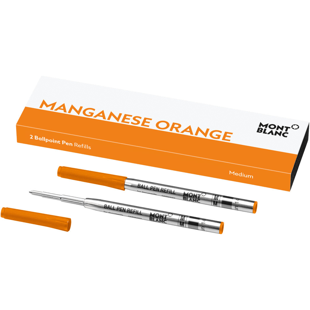 2 Ballpoint Pen Refill Manganese Orange