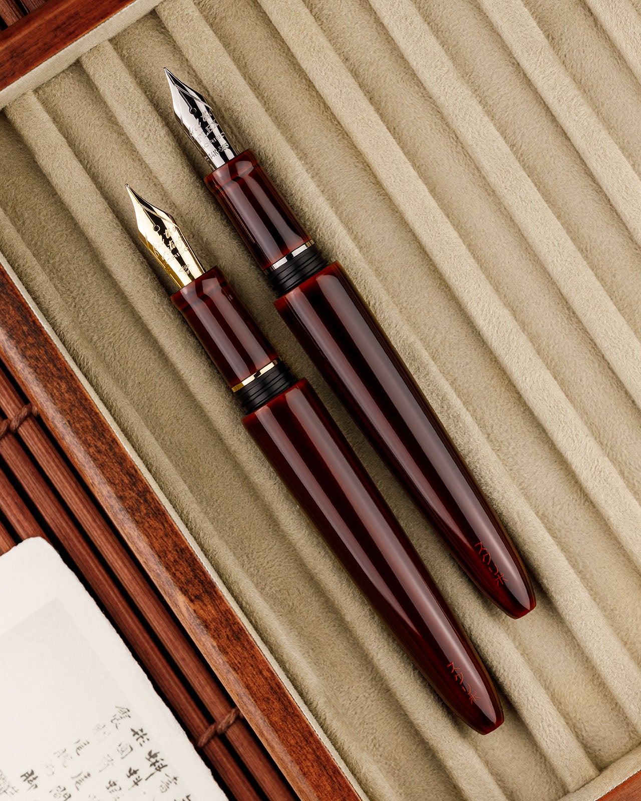 Piuma Hane Tamenuri Ruthenium Limited Edition Fountain Pen