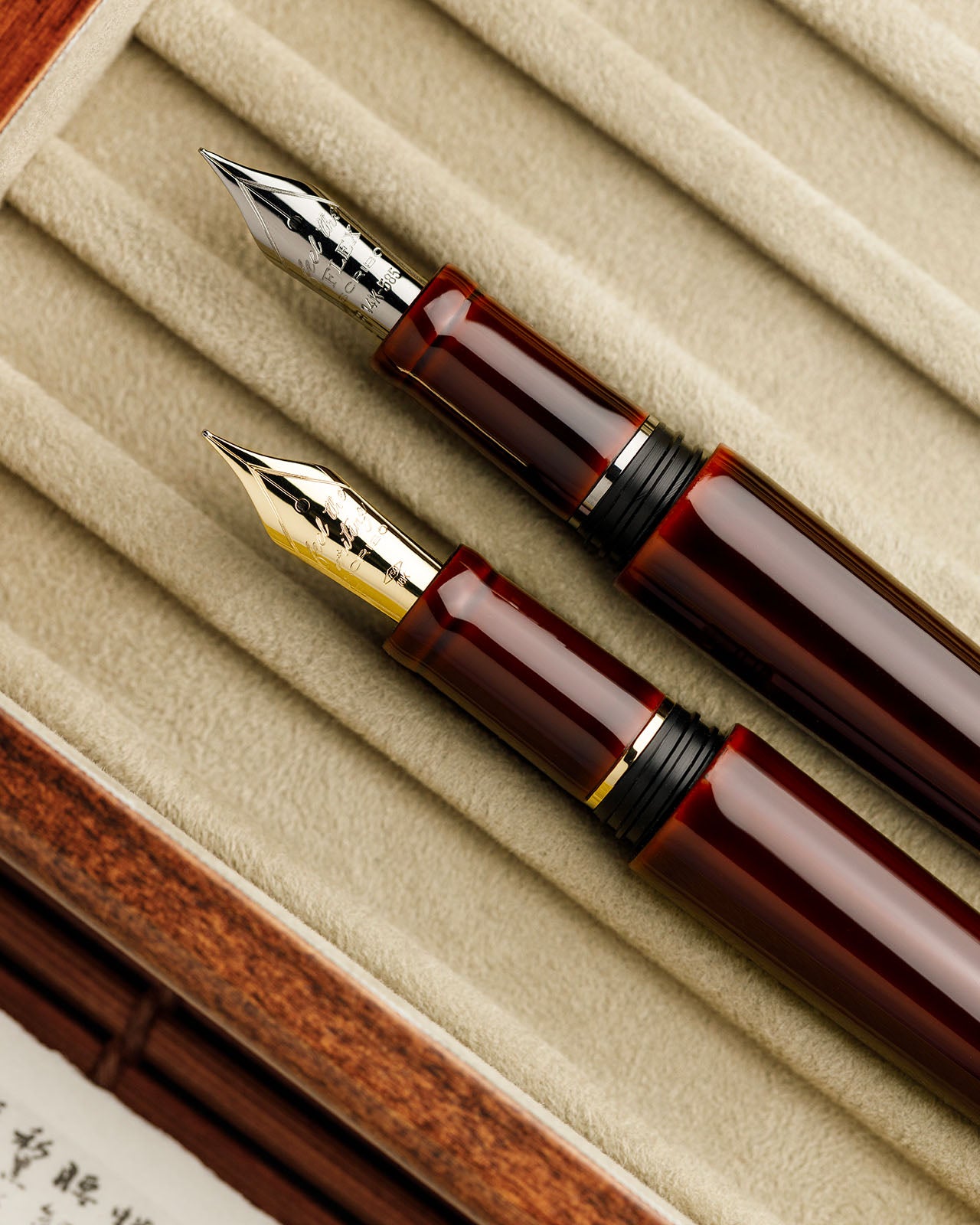 Piuma Hane Tamenuri Yellow Gold Limited Edition Fountain Pen